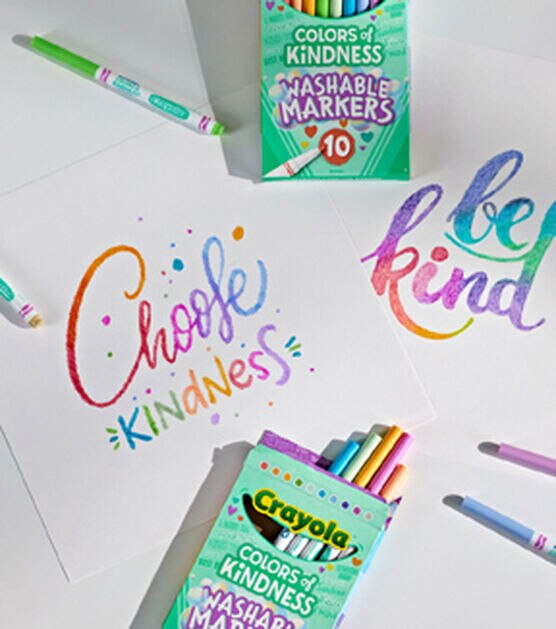 Crayola 10-Ct. Colors of Kindness Fine Line Washable Markers