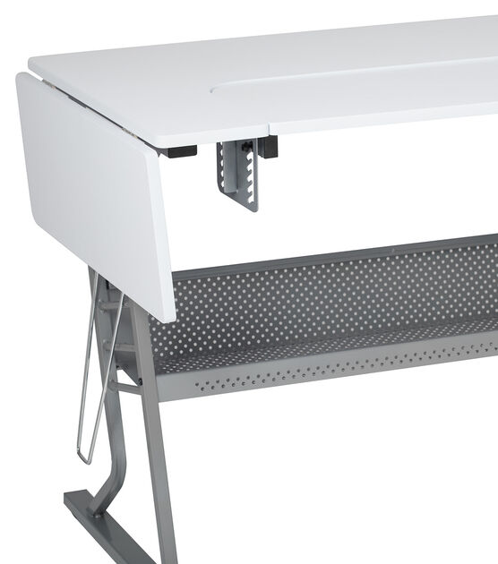 Studio Designs Eclipse Ultra Steel Sewing Machine Table Gray & White, , hi-res, image 5