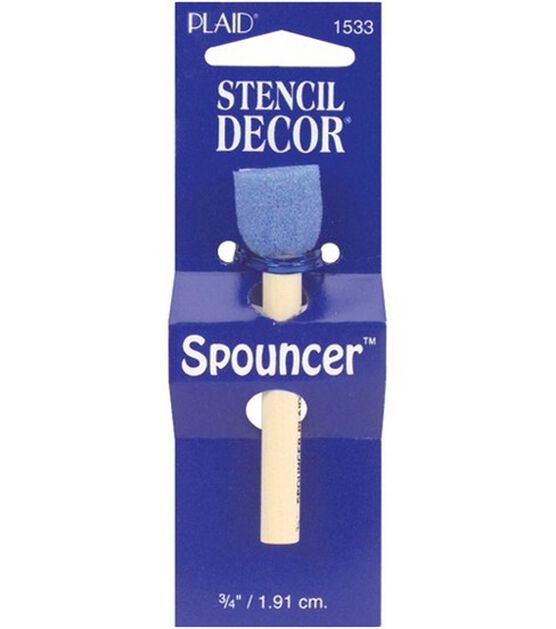 Sml Spouncer Stencil Brush 3/4" Diameter Sponge