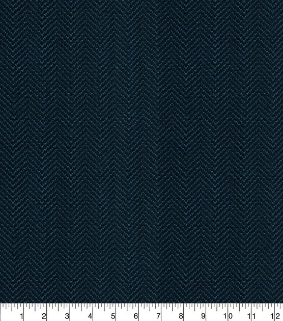 Blue Tonal Herringbone Woven Fabric, , hi-res, image 2