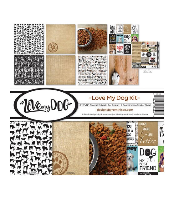 Reminisce Love My Dog 12''x12'' Collection Kit