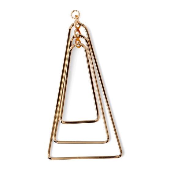Gold Triangle Pendant by hildie & jo, , hi-res, image 2
