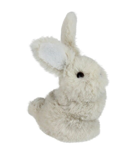 Northlight 4.75" White Plush Standing Easter Bunny, , hi-res, image 2