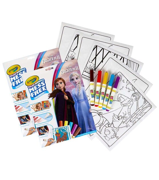 Crayola 2ct Color Wonder Mess Free Disney Frozen 2 Coloring Book Set