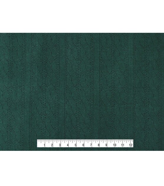 Green Black Textured Check Super Snuggle Flannel Fabric by Joann