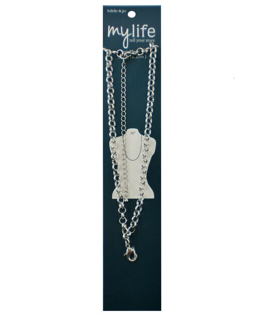 30" Silver Necklace by hildie & jo