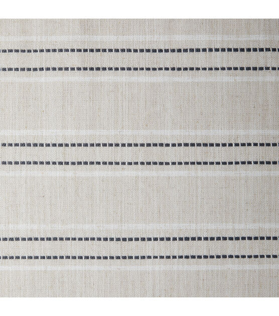 Thomasville Charcoal Stripe Tweed Fabric, , hi-res, image 1