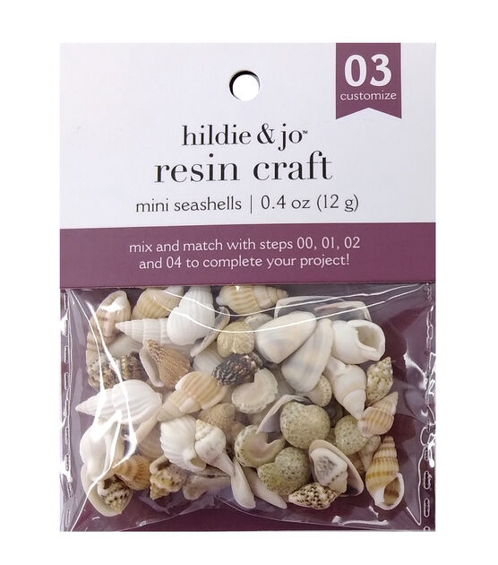 0.4oz Resin Seashells by hildie & jo