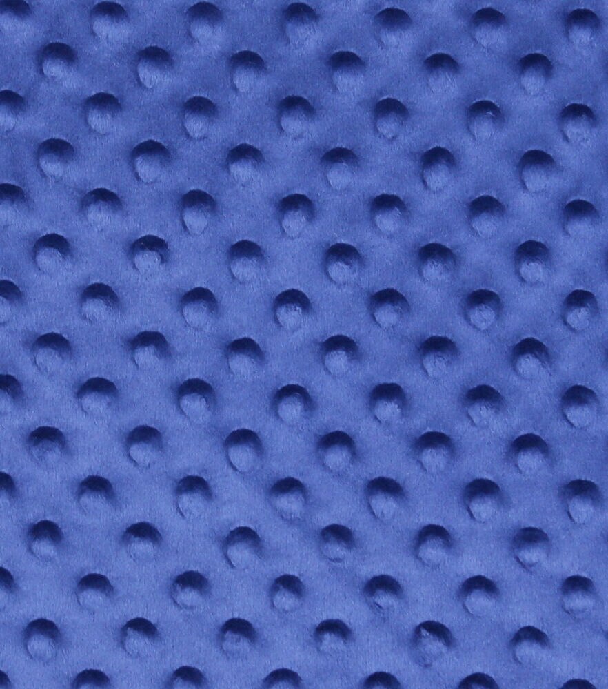 Soft & Minky Fleece Fabric  Dots, Medieval Blue, swatch, image 25