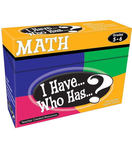 Teacher Created Resources 16ct Grade 5 to 6 Math Game Cards