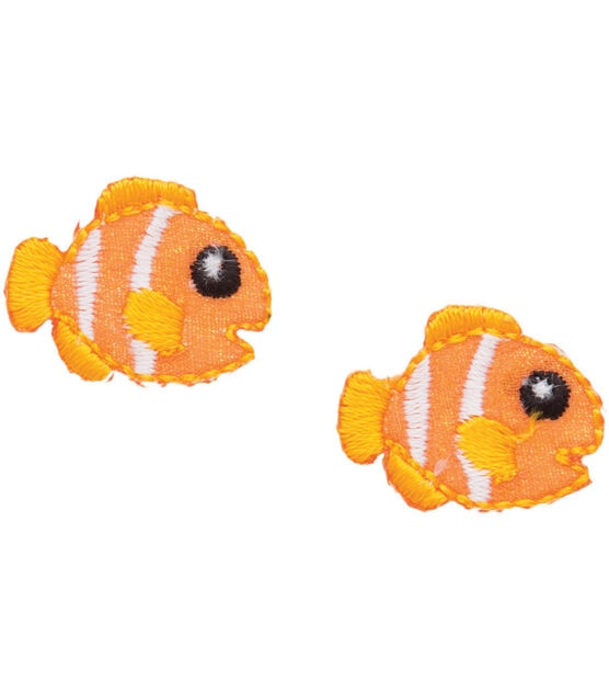 Simplicity 2pk Clownfish Iron On Patches