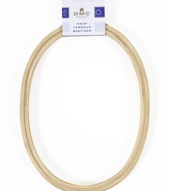 DMC 8" Oval Wooden Embroidery Hoop