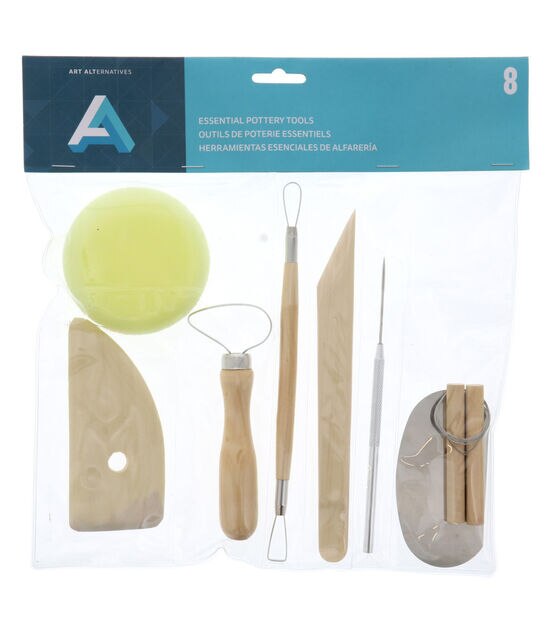 Art Alternatives 8pc Essential Pottery Tool Kit