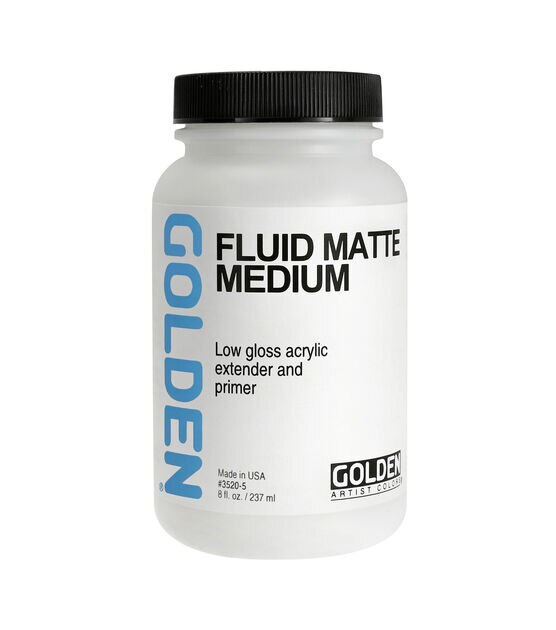 Golden Fluid Matte Medium 8oz
