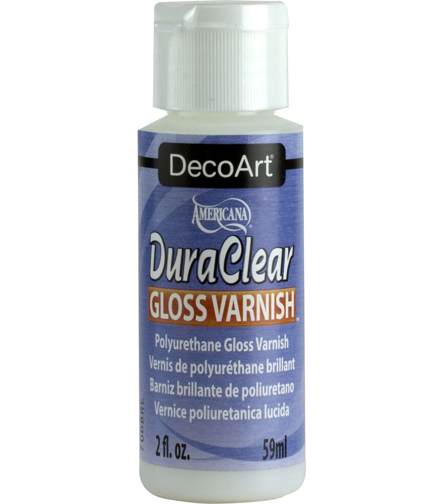 DecoArt Americana DuraClear 2 fl. oz Gloss Varnish, Gloss, swatch