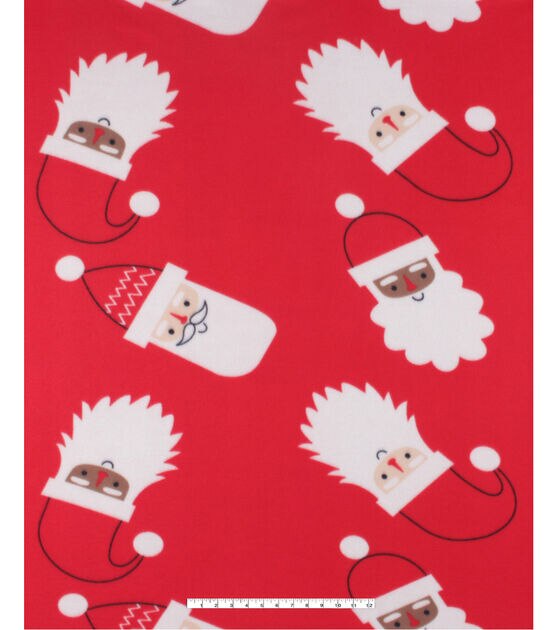 48" Wide Santas No Sew Fleece Blanket by Make It Give It, , hi-res, image 3