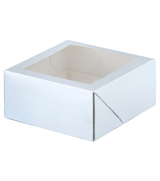 6" Windowed Treat Boxes With 4 Square Cavity Inserts 6ct by STIR, , hi-res, image 2