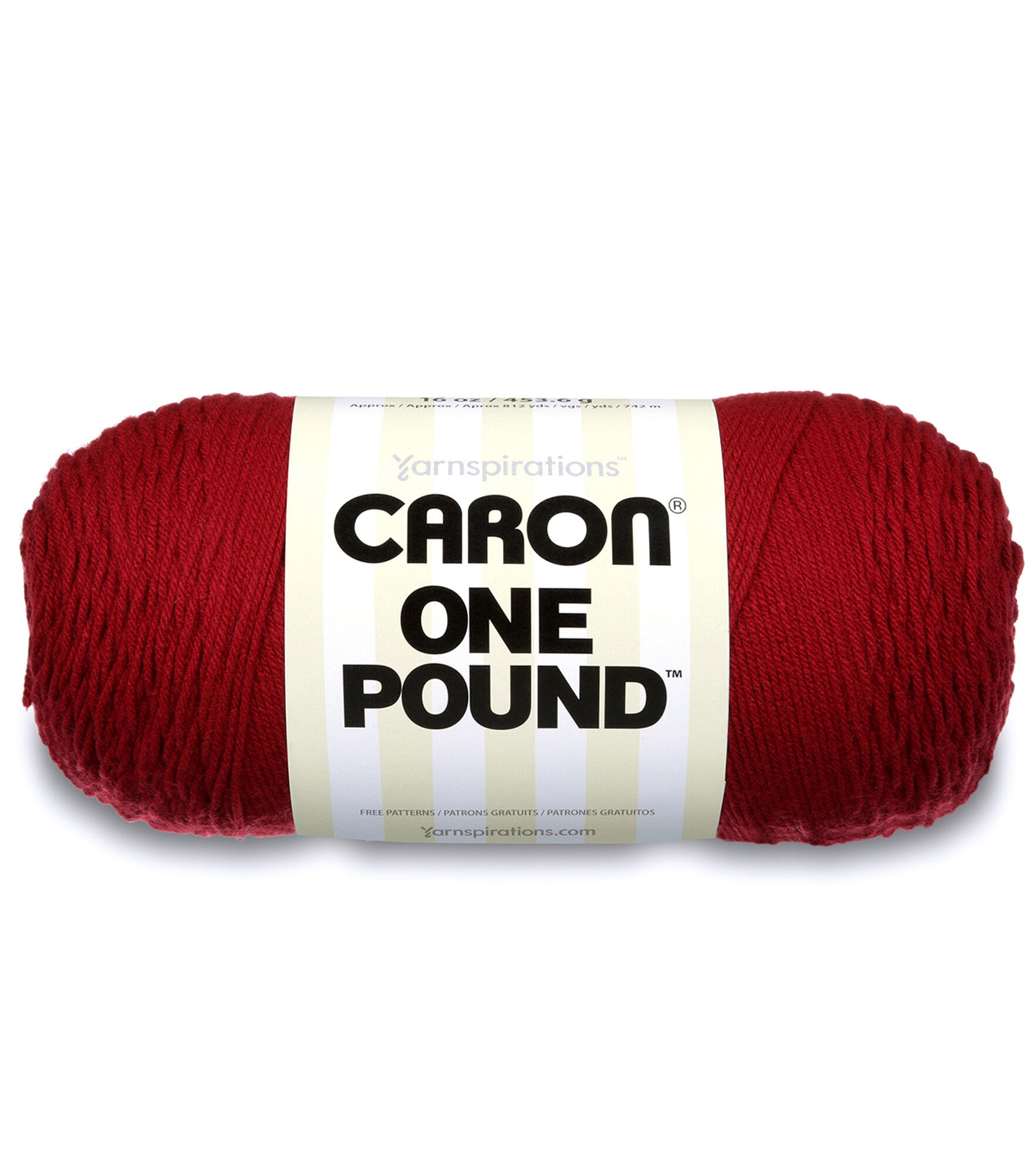 Caron One Pound 800yds Worsted Acrylic Yarn, Claret, hi-res