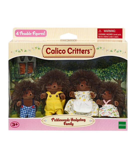 Calico Critters 4ct Pickleweeds Hedgehog Family Figures, , hi-res, image 2