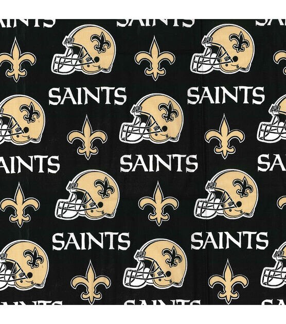 Fabric Traditions New Orleans Saints Cotton Fabric Helmet Logo, , hi-res, image 2