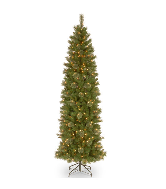 National Tree 6.5' Pre Lit Pine Pencil Slim Christmas Tree JOANN National Tree 6.5' Pre Lit Pine Pencil Slim Christmas Tree JOANN