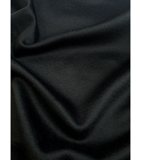Luxury Cashmere Flannel Fabric - Black
