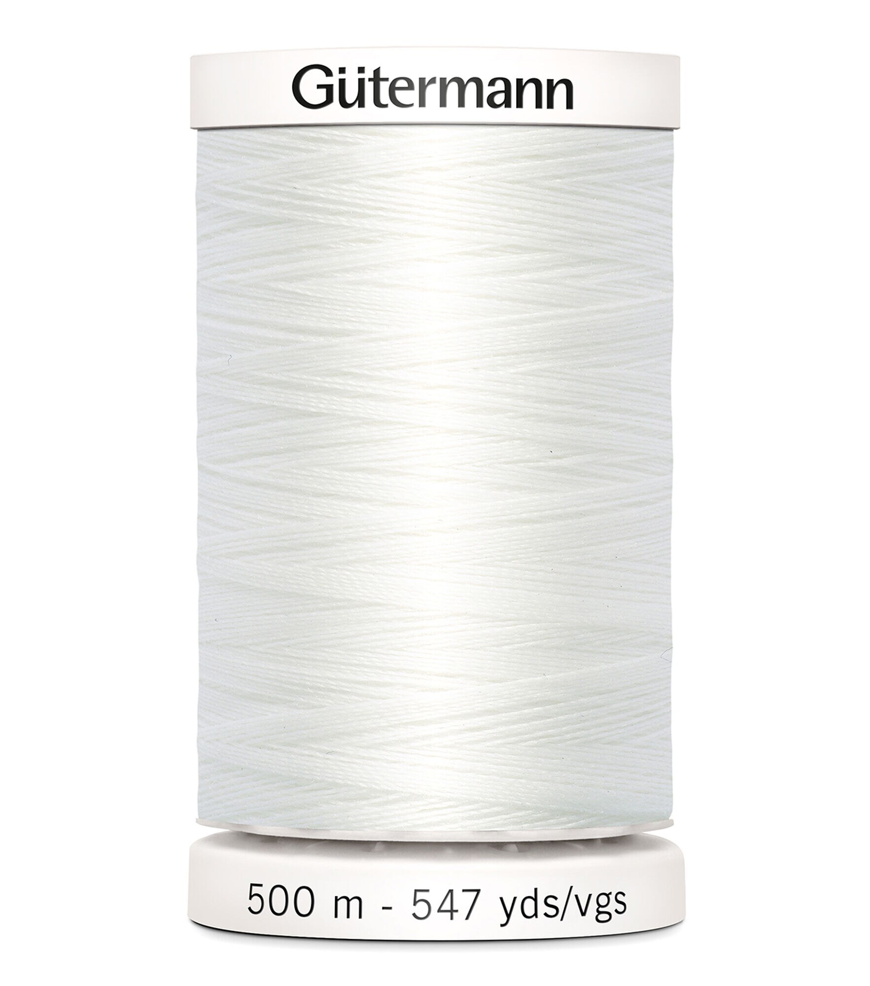 Gutermann 547yd Polyester 100wt Sew All Thread, 20 Nu White, hi-res
