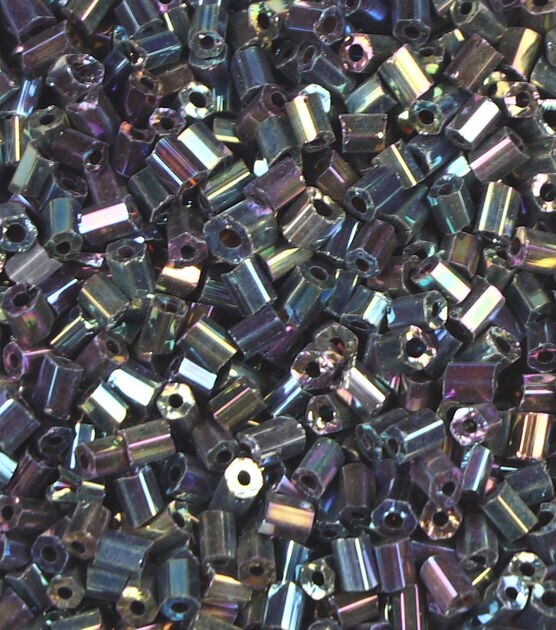 2mm Black 2 Cut Glass Bugle Beads by hildie & jo, , hi-res, image 3