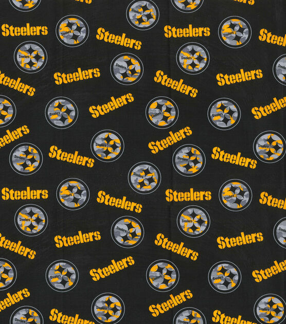 Fabric Traditions Pittsburgh Steelers NFL Camo Logo Cotton Fabric, , hi-res, image 2