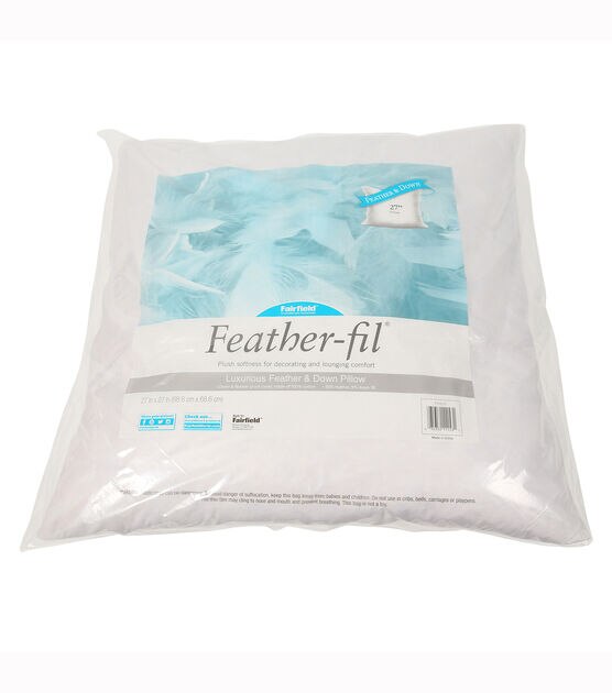 Fairfield Feather Fil Feather & Down Pillow 27" x 27"