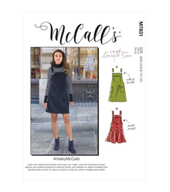 McCall's M7831 Size 4 to 20 Misses Jumpers Sewing Pattern, , hi-res, image 1
