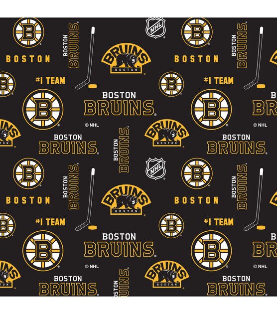 Boston Bruins Cotton Fabric Logo