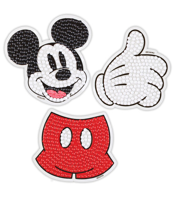 Camelot Dotz 3 Disney Mickey Icons Diamond Painting Sticker Kit 6ct