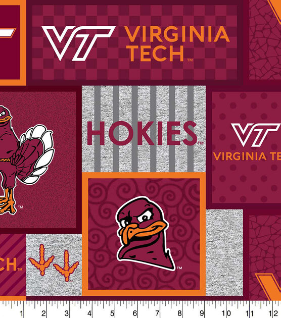 Virginia Tech Hokies Fleece Fabric College Patch
