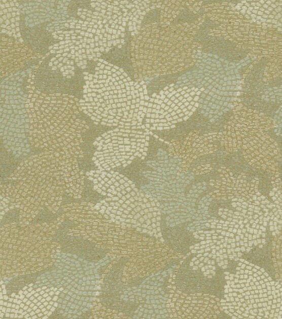 Waverly Multi Purpose Decor Fabric 54" Mosaic Leaves Vapor