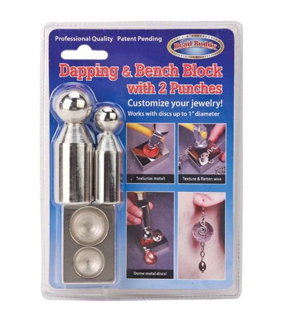 Bead Buddy Dapping & Bench Block with 2 Punches