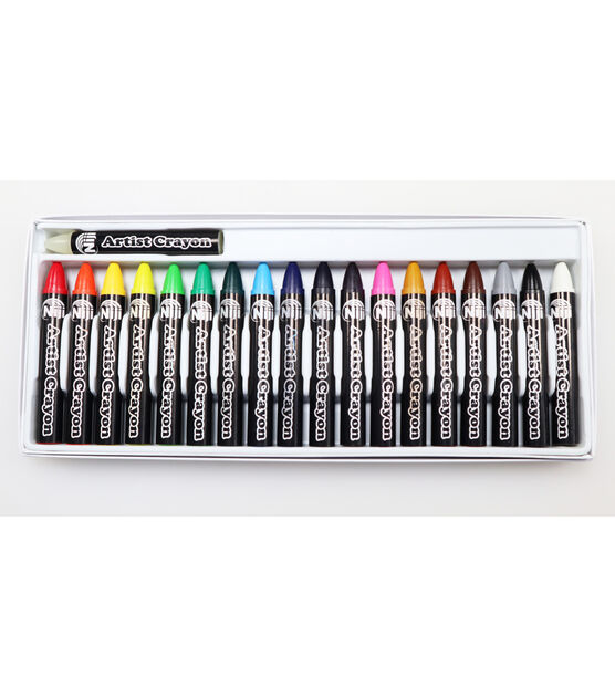 Yasutomo Niji Artist Crayon Set 18-Color Set, , hi-res, image 2