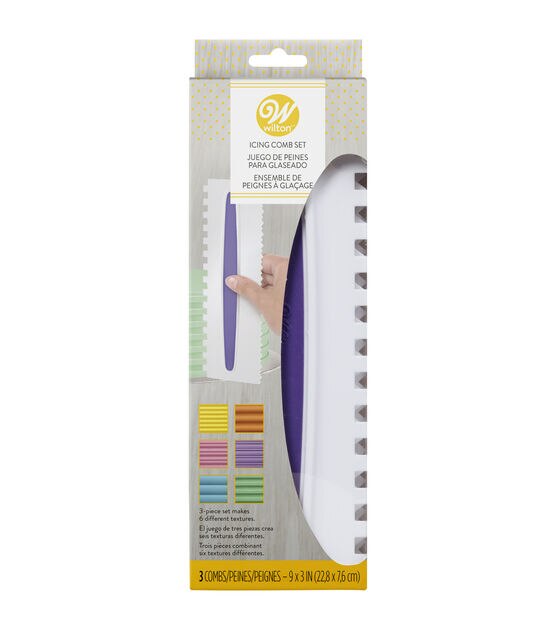 Wilton Icing Smoother Comb Set 3 Piece