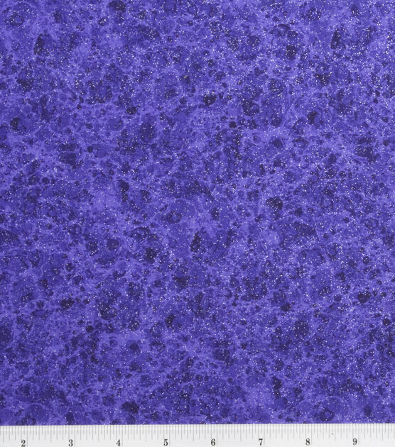 Fabric Traditions Purple Marble Glitter Cotton Fabric by Keepsake Calico
