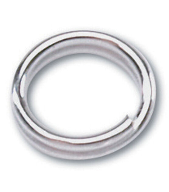 hildie & jo Silver Metal Findings 7mm Double Ring 30 Pkg