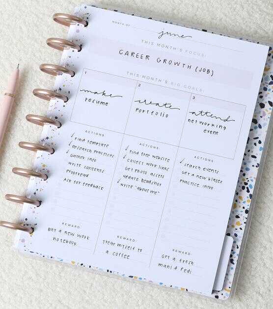 Happy Planner Goal Plan Repeat Classic Goals Guided Journal, , hi-res, image 10