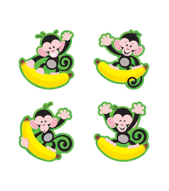 TREND 3" Monkeys & Bananas Accents Variety Pack 216ct
