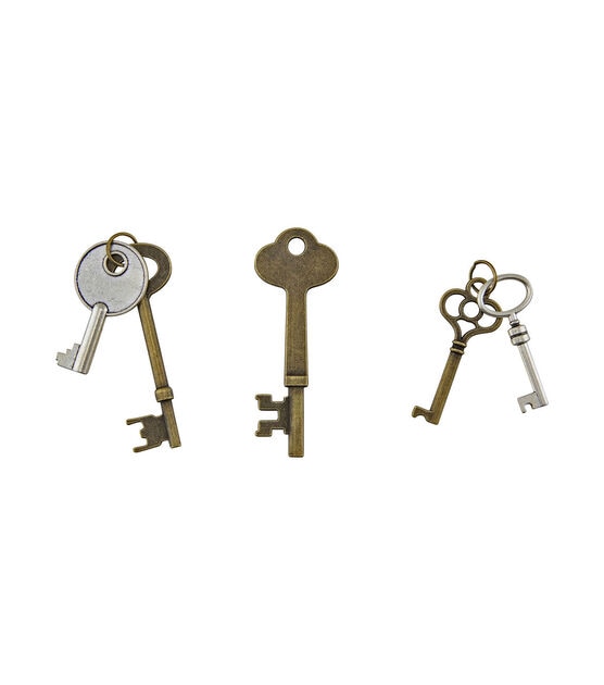 Tim Holtz 5ct Vintage Key Charms