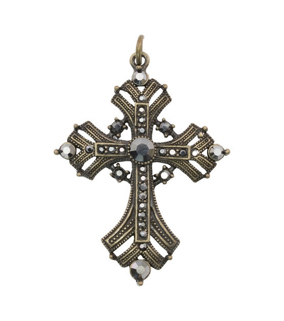 Tim Holtz Assemblage 2" Vintage Cross Pendant, , hi-res, image 2