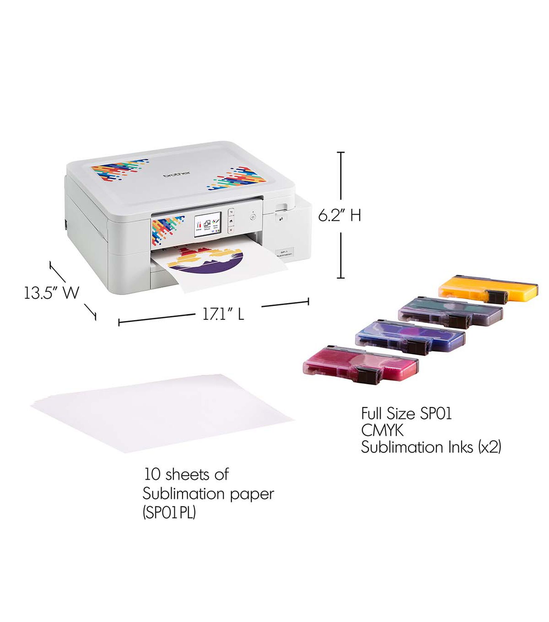 Brother Sublimation Printer and Inks Bundle