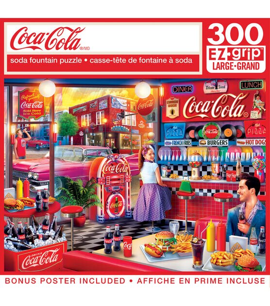 MasterPieces 18" x 24" Coca Cola Soda Fountain Jigsaw Puzzle 300pc