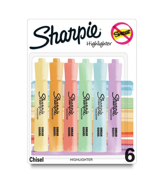 Sharpie 6ct Assorted Pastel Tank Highlighters