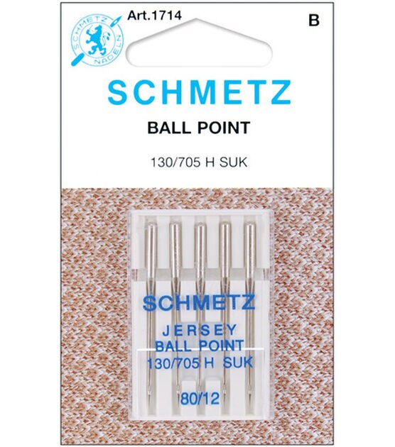Schmetz Ball Point Machine Needles 5 pk Size 12/80
