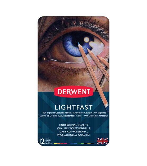 Derwent Lightfast Pencil Tin Set, 12pc