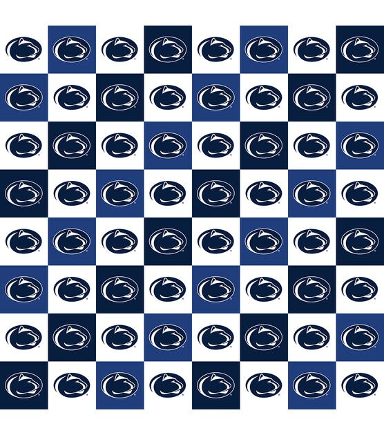 Penn State University Nittany Lions Cotton Fabric Collegiate Check